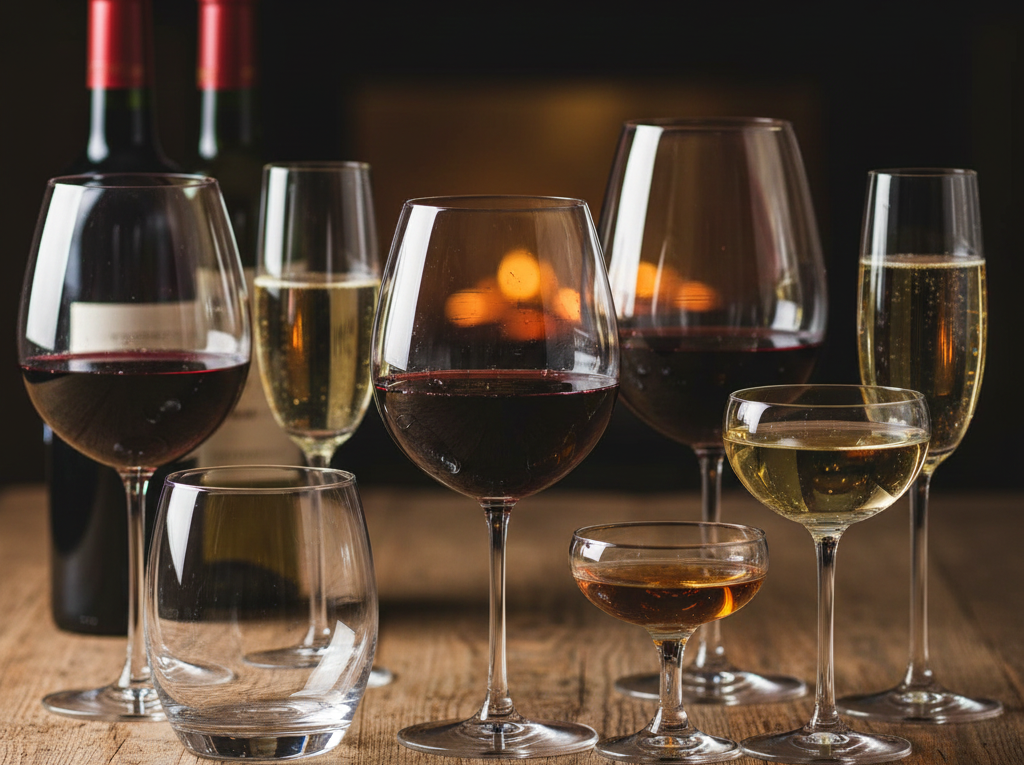 kieliszki do wina rodzajue