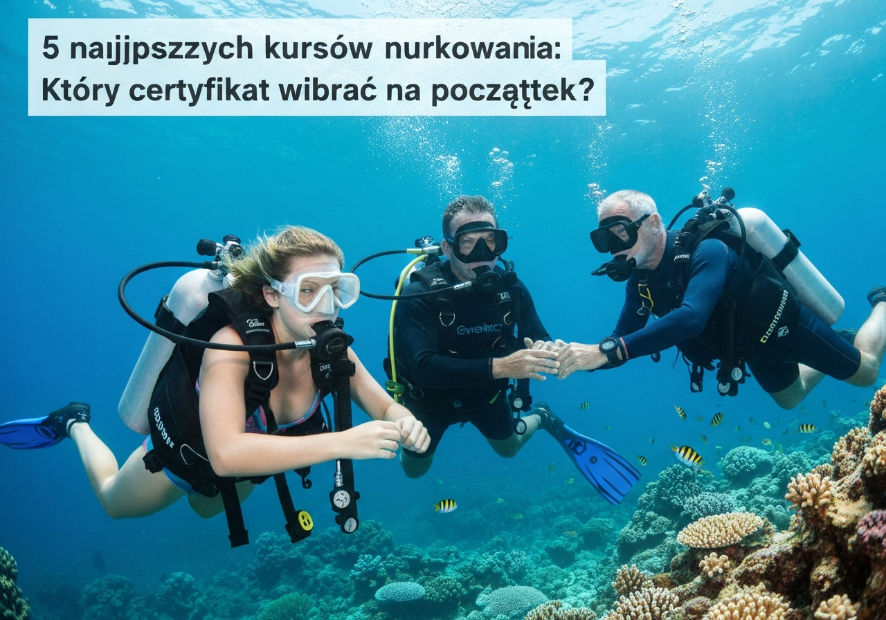 5 najlepszych kursów nurkowania: Który certyfikat wybrać na początek?